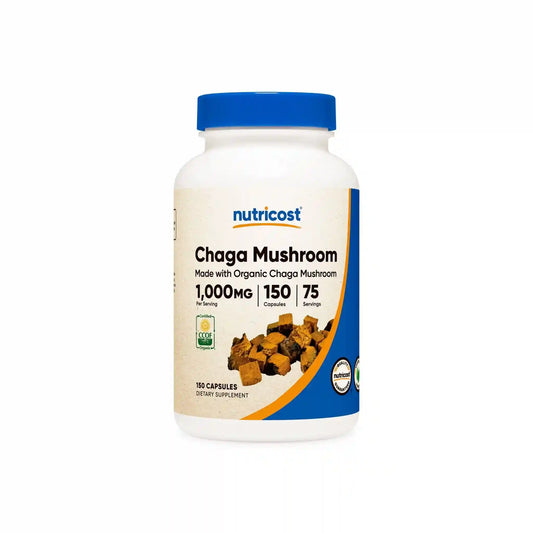 Nutricost Made With Organic Chaga Mushroom Capsules